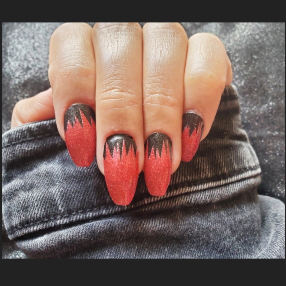 5 for $15 Nail Wraps- Frankenstein Flames
